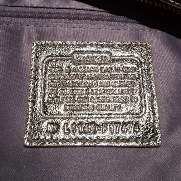 Coach F17474 Signature Multicolor Tartan Tote Shoulder Handbag - Picture 9 of 10